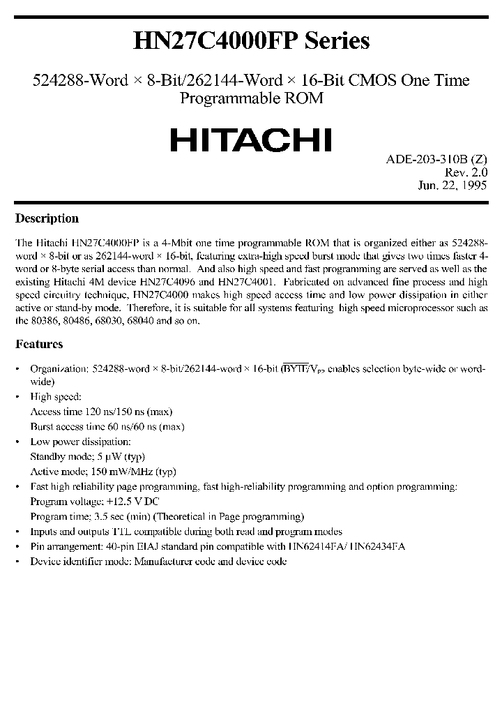 HN27C4000FPSERIES_290786.PDF Datasheet