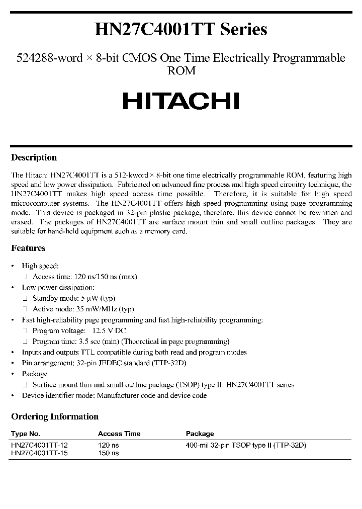 HN27C4001TTSERIES_281263.PDF Datasheet