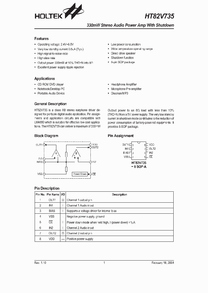 HT82V735NBSP_253920.PDF Datasheet