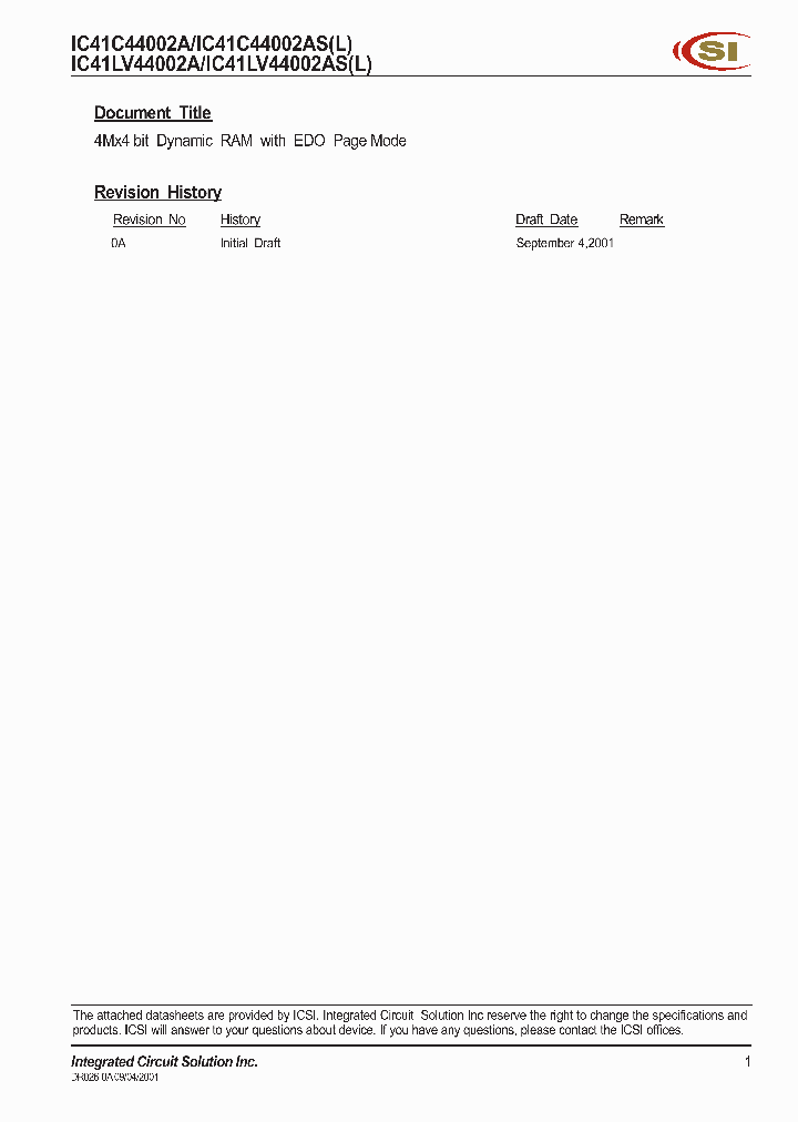 IC41LV44002AS_266784.PDF Datasheet