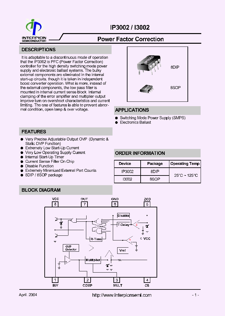 IP3002_285373.PDF Datasheet