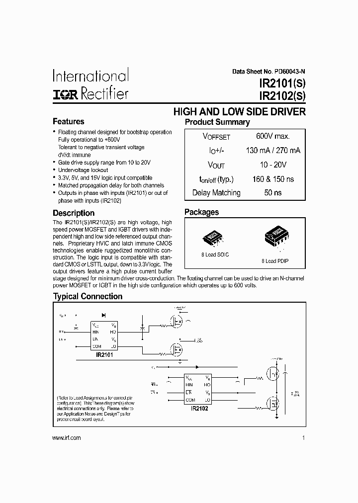 IR2101S_256410.PDF Datasheet