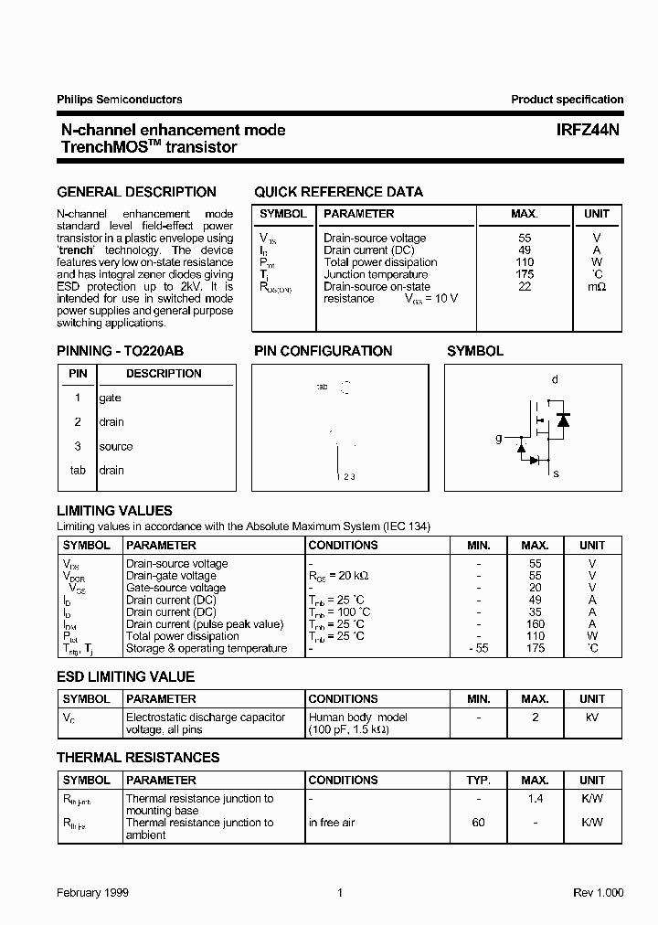 IRFZ44N_277535.PDF Datasheet