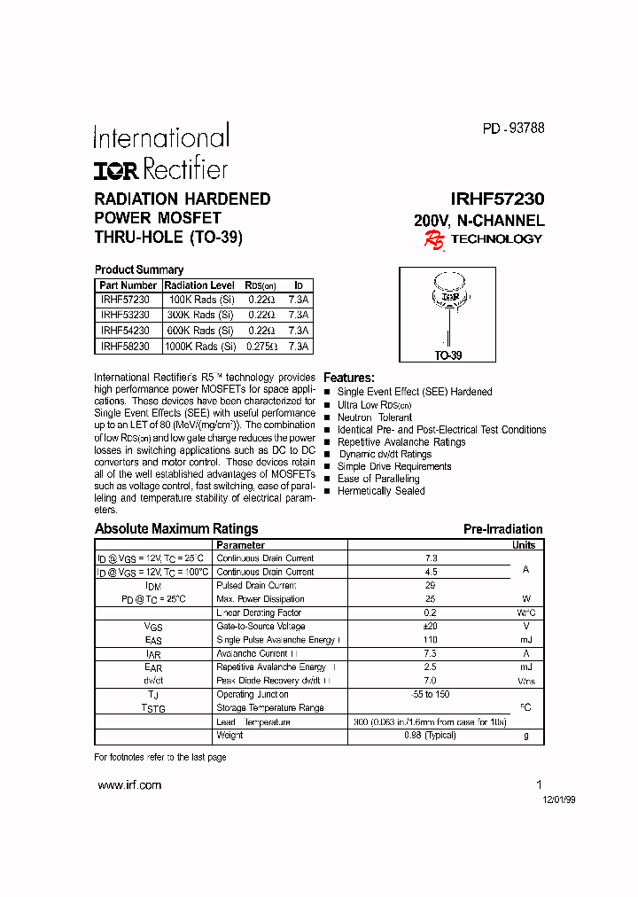 IRHF57230_299564.PDF Datasheet