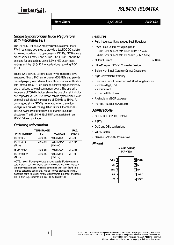 ISL6410ISL6410A_237860.PDF Datasheet