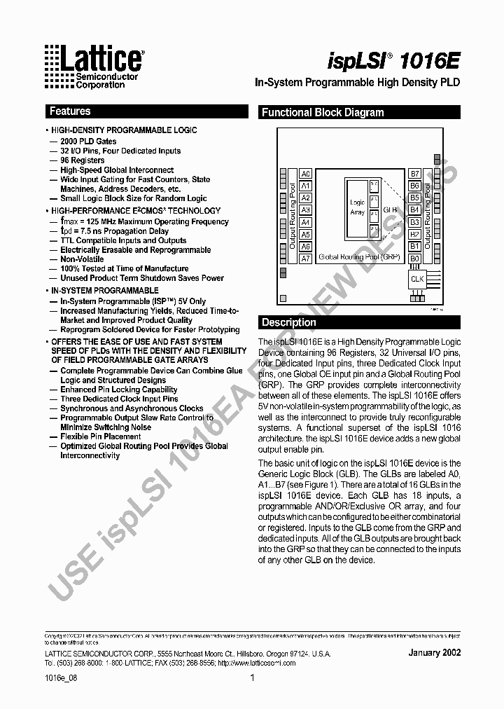 ISPLSI1016E_242997.PDF Datasheet