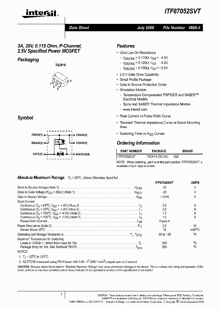 ITF87052SVT_294353.PDF Datasheet