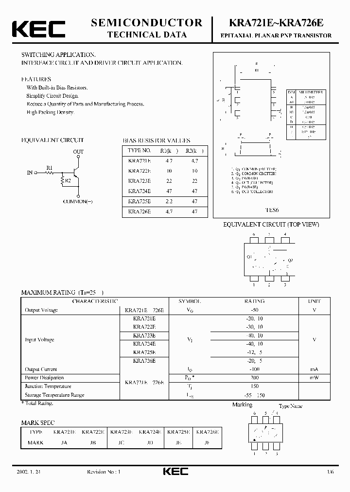 KRA723E_302253.PDF Datasheet