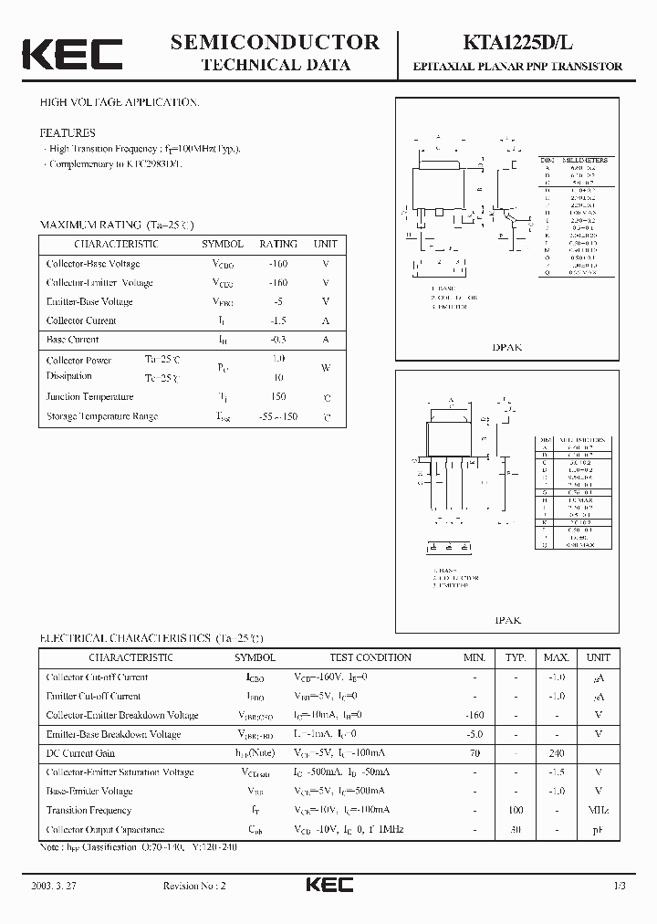 KTA1225D_221912.PDF Datasheet