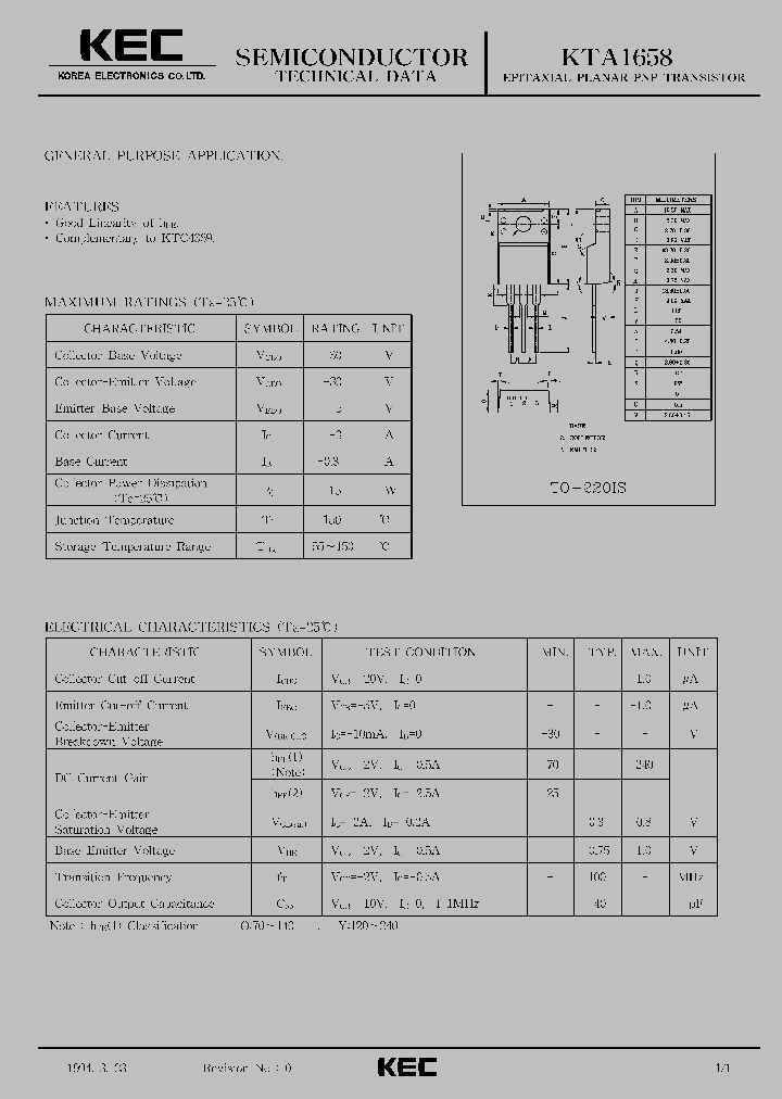 KTA1658_221382.PDF Datasheet