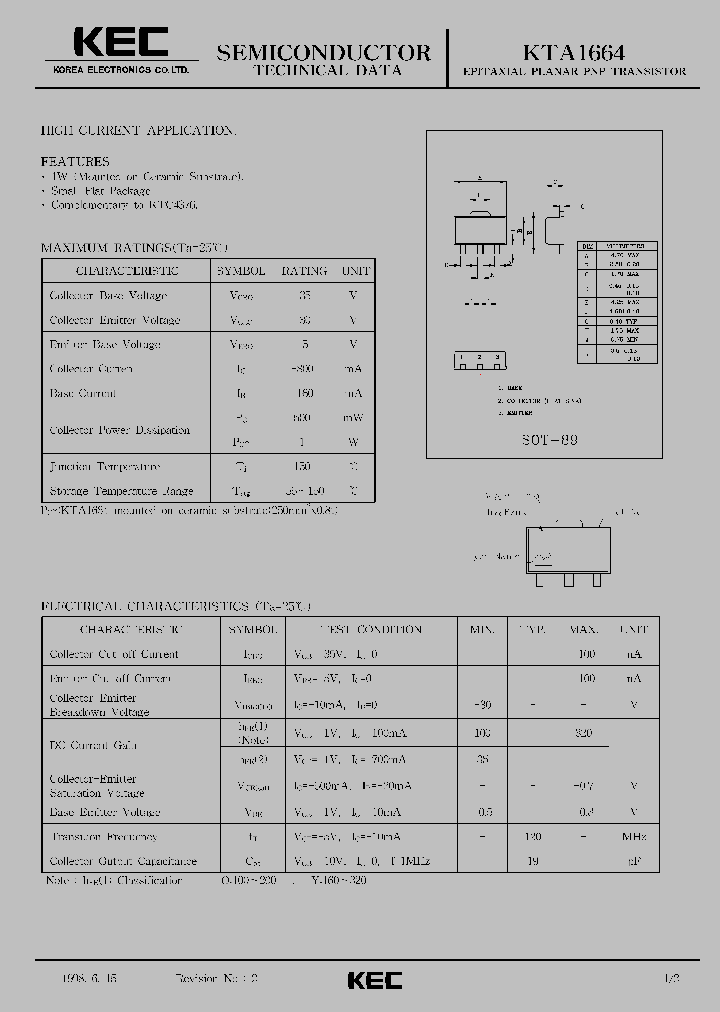 KTA1664_253999.PDF Datasheet