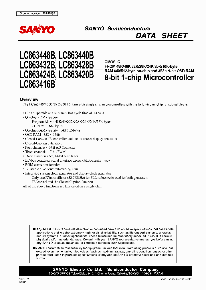LC863416B_237458.PDF Datasheet