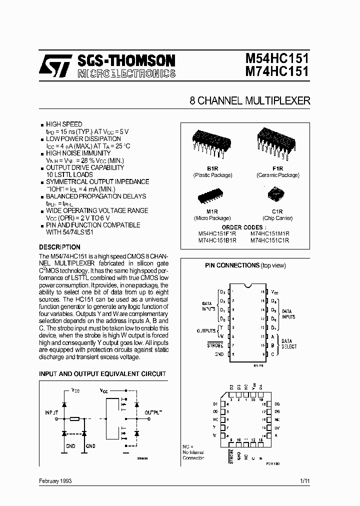 M74HC151_18546.PDF Datasheet