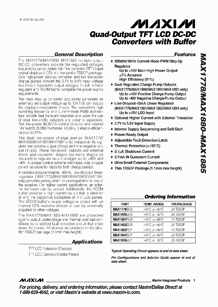 MAX1880EUG_109816.PDF Datasheet