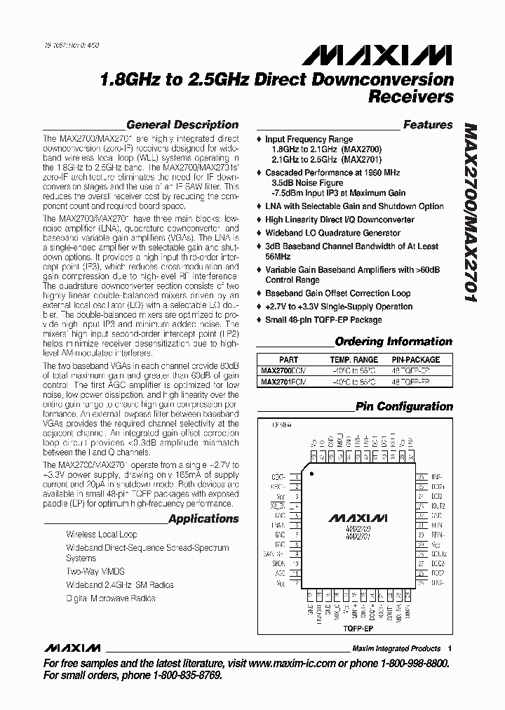 MAX2700_279712.PDF Datasheet