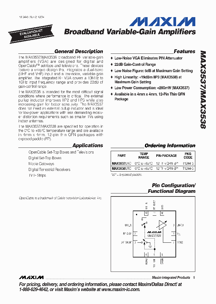 MAX3538_256812.PDF Datasheet