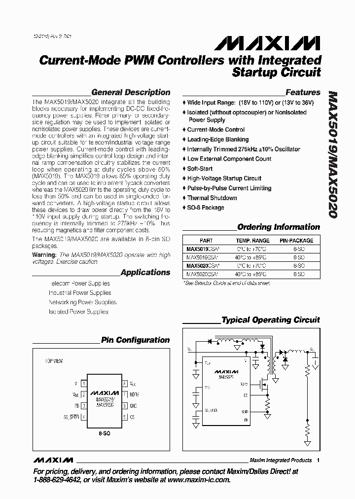 MAX5019_2979.PDF Datasheet