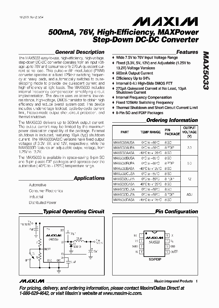 MAX5033_258021.PDF Datasheet