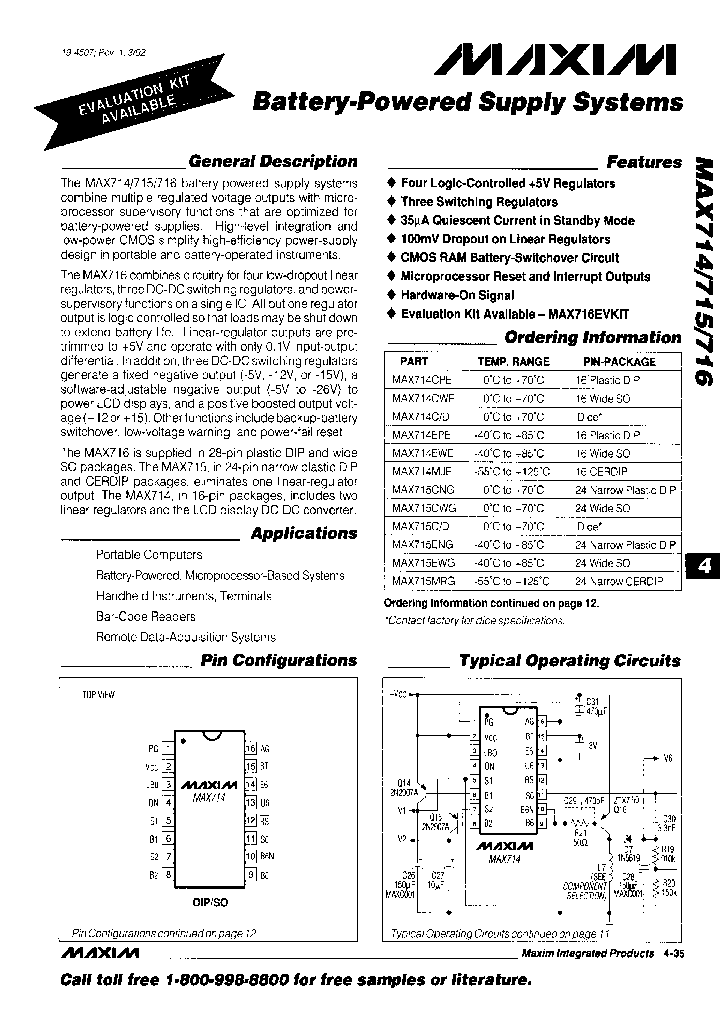 MAX715_228956.PDF Datasheet