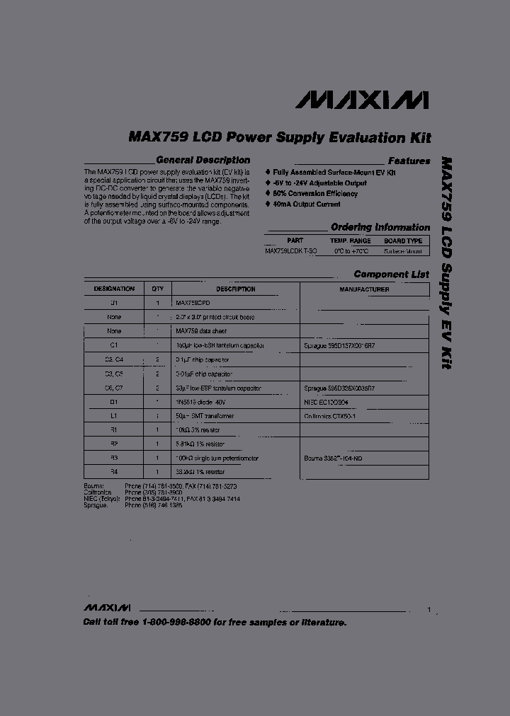 MAX759LCDEVKIT_239898.PDF Datasheet