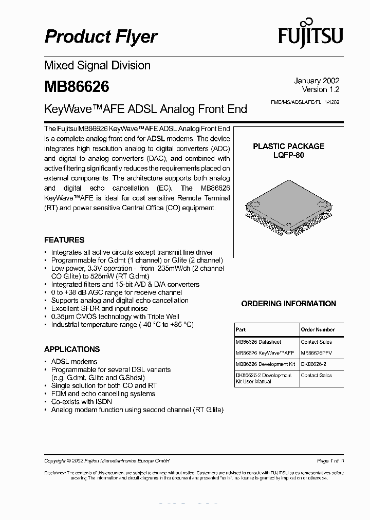 MB86626_288780.PDF Datasheet