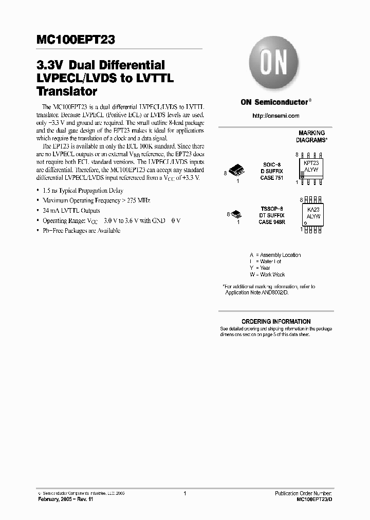 MC100EPT23DTG_281090.PDF Datasheet