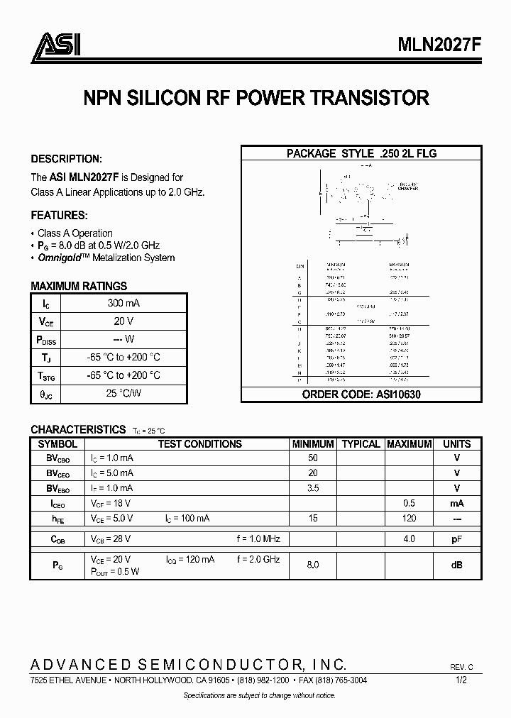 MLN2027F_283068.PDF Datasheet