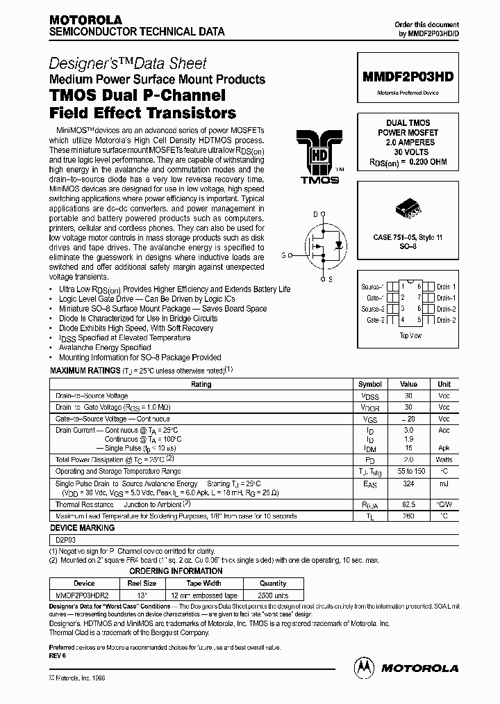 MMDF2P03HDD_240819.PDF Datasheet