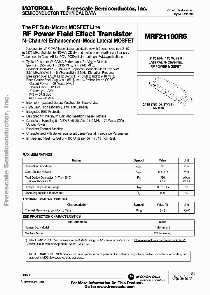 MRF21180R6_275321.PDF Datasheet