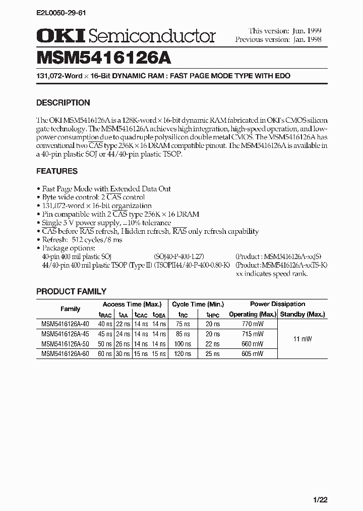 MSM5416126A_284698.PDF Datasheet