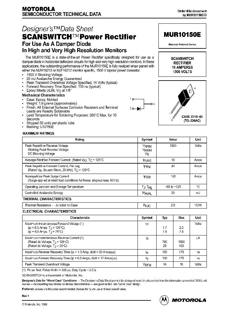 MUR10150_58697.PDF Datasheet