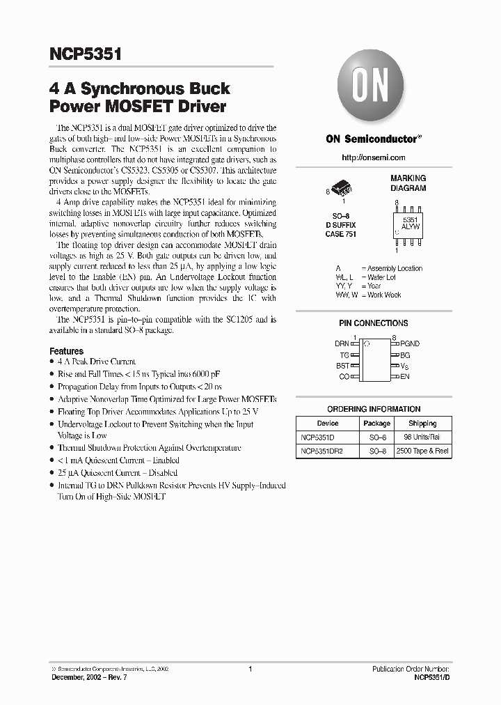 NCP5351_213926.PDF Datasheet