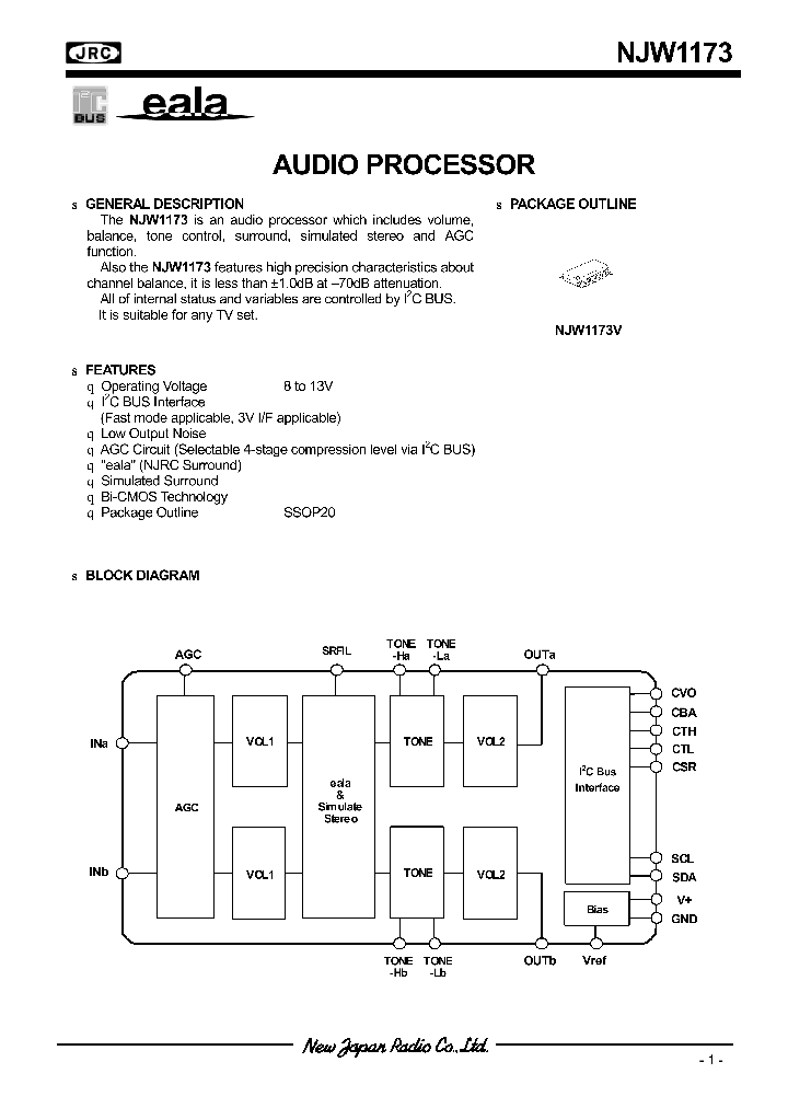 NJW1173_288523.PDF Datasheet