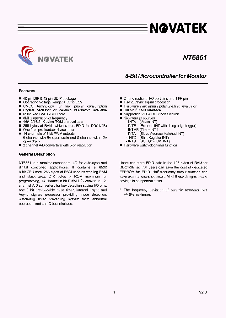 NT6861_42056.PDF Datasheet
