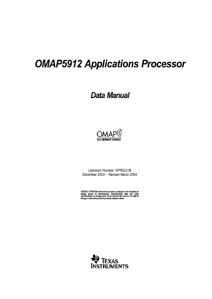 OMAP5912_295702.PDF Datasheet