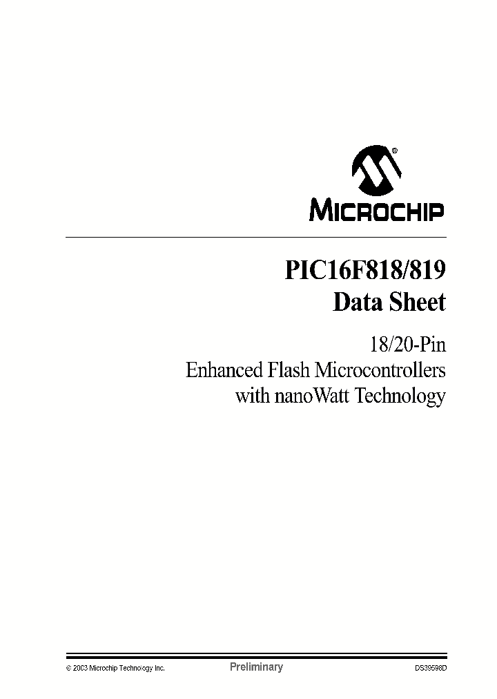 PIC16F818_221870.PDF Datasheet