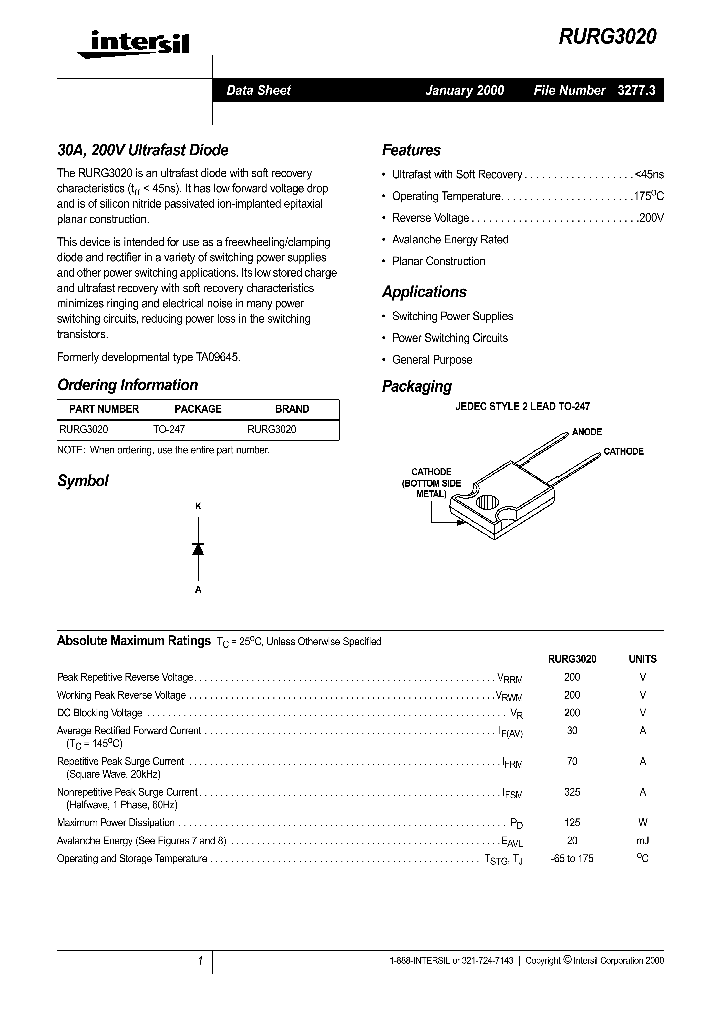 RURG3020_289593.PDF Datasheet