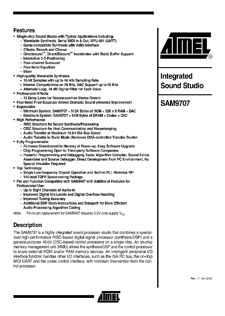 SAM9707NBSP_278815.PDF Datasheet