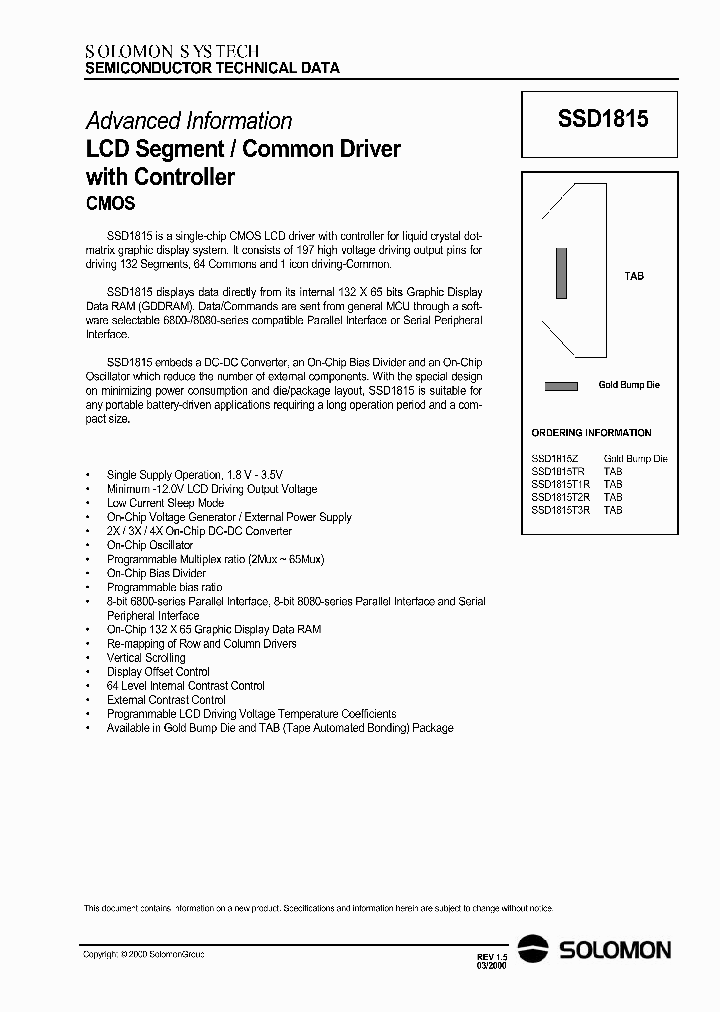 SSD1815_268017.PDF Datasheet