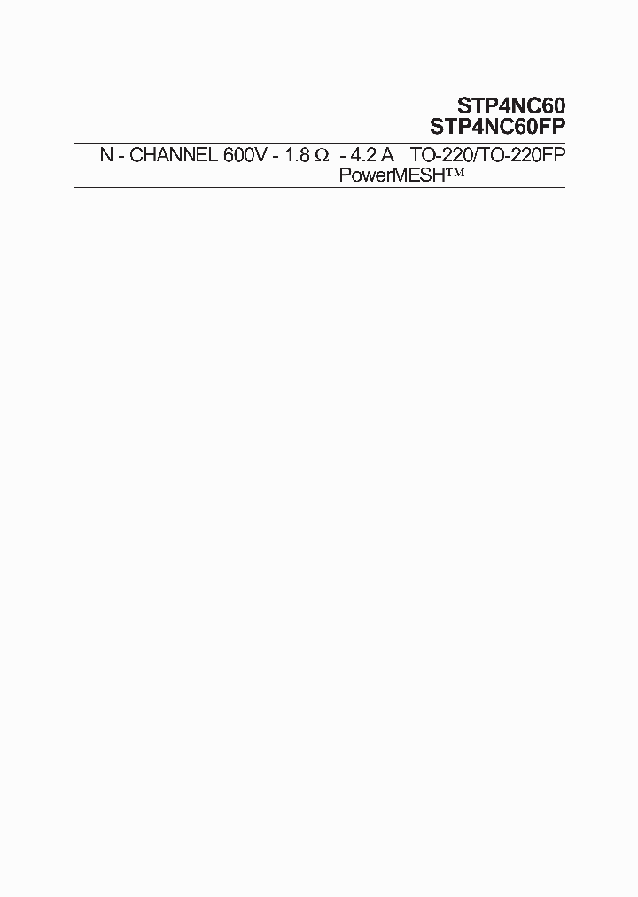 STP4NC60FP_286977.PDF Datasheet