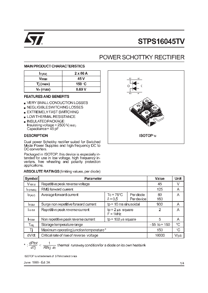 STPS16045TV_275366.PDF Datasheet