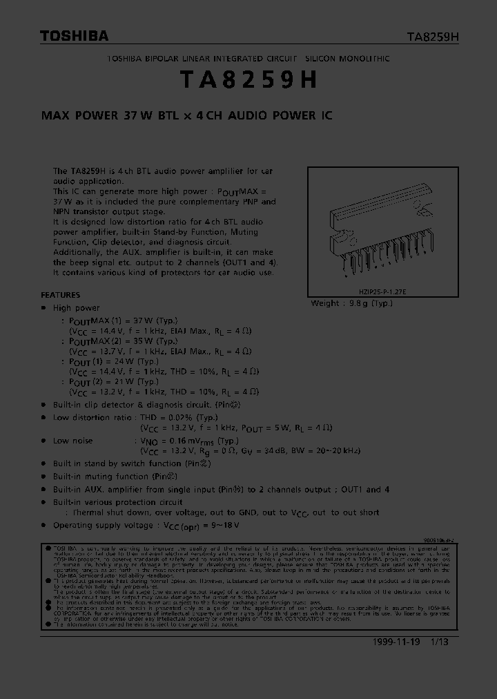 TA8259H_289609.PDF Datasheet