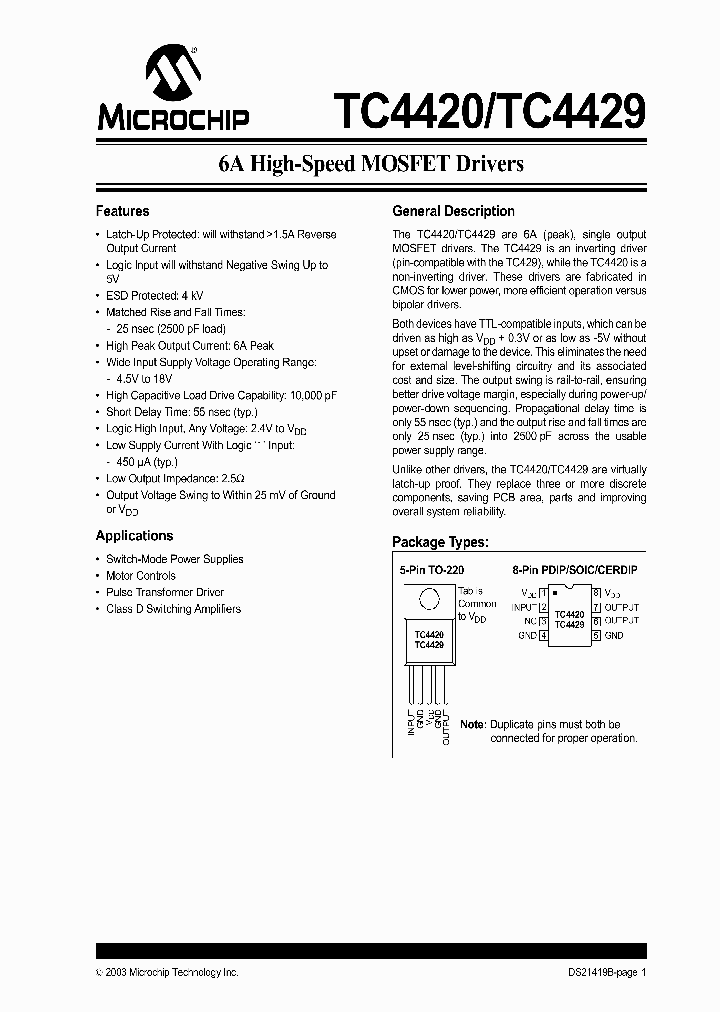 TC4429_261672.PDF Datasheet