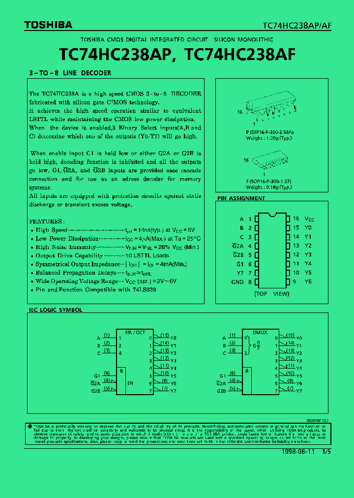 TC74HC238AF_254891.PDF Datasheet
