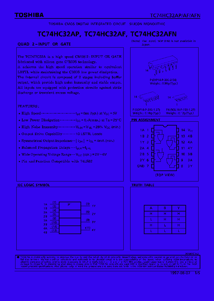 TC74HC32AFN_292247.PDF Datasheet