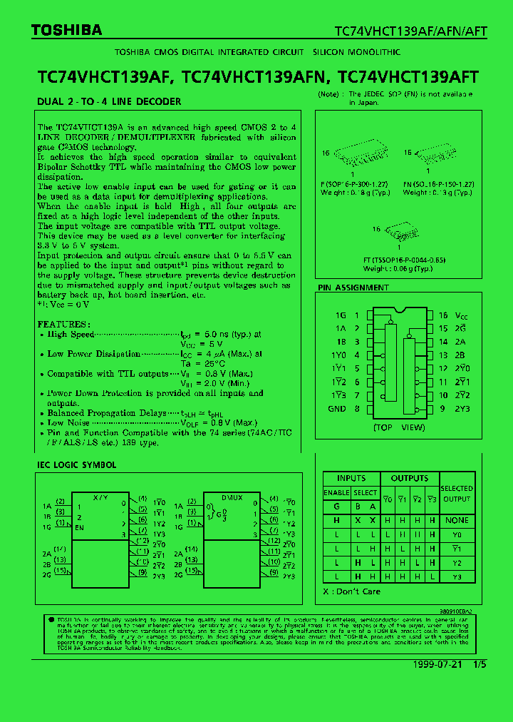 TC74VHCT139AF_90744.PDF Datasheet