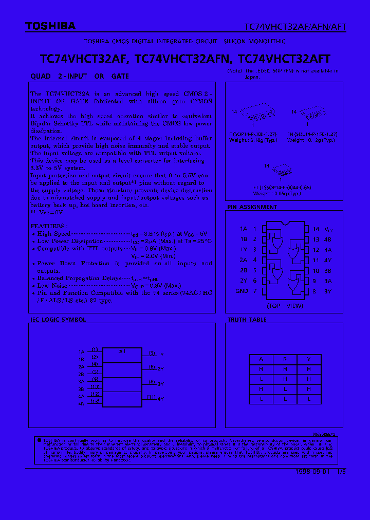 TC74VHCT32AF_90762.PDF Datasheet