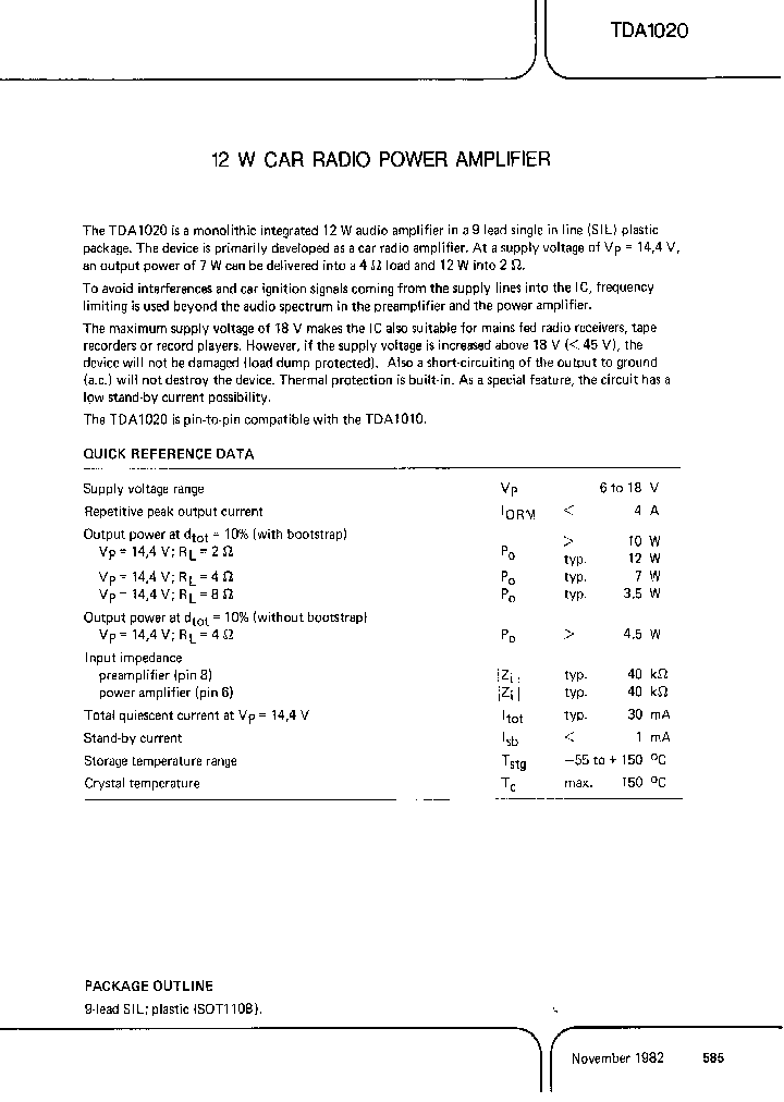 TDA1020U_281619.PDF Datasheet