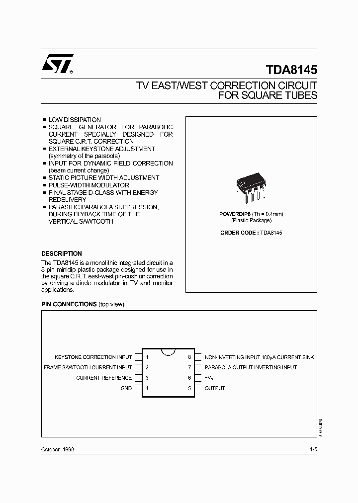 TDA8145_79670.PDF Datasheet