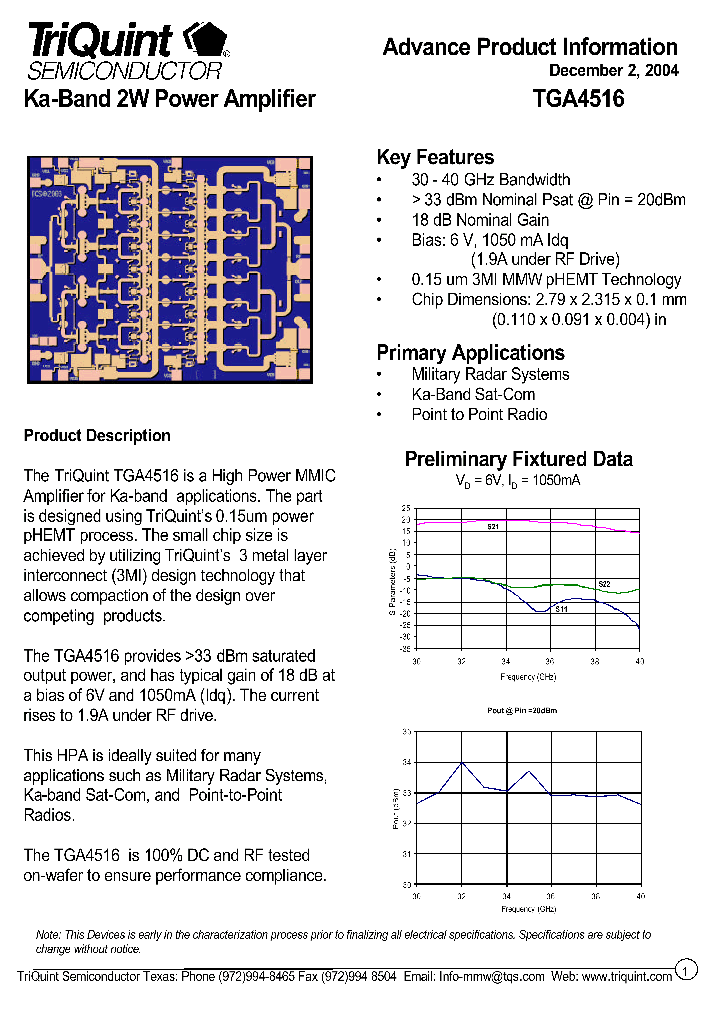 TGA4516_257176.PDF Datasheet